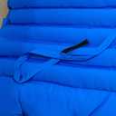 Kigley Outdoor Lounge Chair Cushions Set of 2, 72.8 x 24 x 2.3 Inch Patio Chaise Lounge Cushion with 3 Side Pockets Non-Slip Buckles, Fade and Water-Resistant Poolside Recliner Pads(Blue)