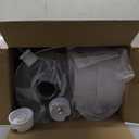 RIZZARI Large Water Dispenser for Dogs: 8L Gravity White Automatic Stainless Steel Waterer - 100% BPA Free - Raised Pet Feeder for Pet Dogs Indoor/Outdoor (Pearl)