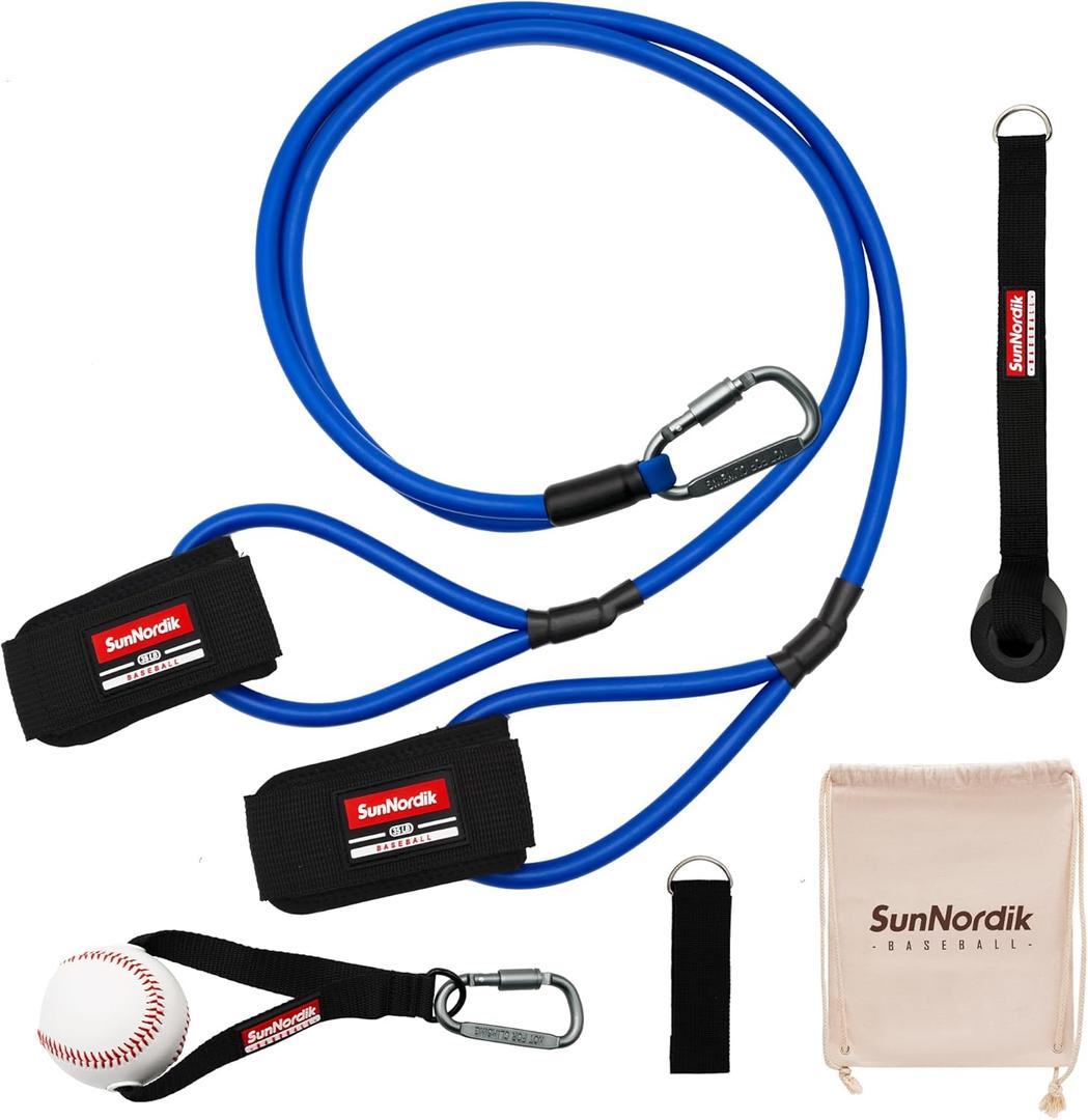Resistance Bands for Pitchers, Baseball & Softball Training Equipment for Improving Arm Strength & Pitching Training, Baseball Pitching Bands for All Skill Levels