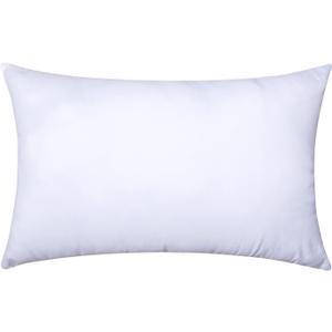 Throw Pillow Insert Premium Pillow Stuffer Sham Rectangle for Decorative Cushion Bed Couch Sofa 12x20 Inch