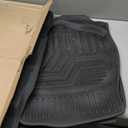 T TGBROS Floor Mats Compatible with 20072014 Chevrolet Tahoe/GMC Yukon/Cadillac Escalade  All Weather TPE Floor Liners, Custom Fit for Front & 2nd Row 3PCS Set, Black