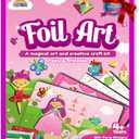 ZMLM Foil Art Kit for Kids - Arts Crafts Fun Mess Free Activity, Gifts for Ages 4 5 6 7 8 9 Girls Boys, Crafts for Kids Creative Birthday Easter Basket Stuffers Gifts Toys (Princess)