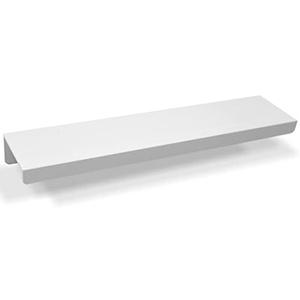 Jetland Cabinets Drawers Edge Pulls - 8-Pack, 6" Overall Length, White, Concealed Tab Pulls for Kitchen Garage Cabinet Drawers, PW5018W128