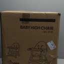 6 in 1 Convertible Baby High Chair with Wheels and Footrest,Foldable Portable Adjustable Backrest and Seat Height for Infant Toddler Baby Boy Girl,Green