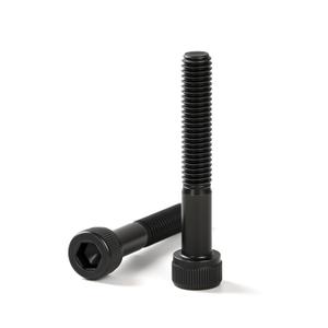 M10-1.5 x 50mm Socket Head Cap Screws, M10 Bolts, 12.9 Grade Alloy Steel, Black Oxide Finish, Half Thread, Allen Drive Metric Fasteners, 10Pcs