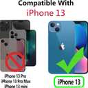 for iPhone 13 Wallet Case,Leather Flip Case [RFID Blocking] Credit Card Holder Folio Magnetic Stand TPU Shockproof Cover Color Matching for iPhone 13 (6.1") Brown