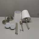 NIORSUN 14.5 inch Battery Operated Wall Sconce Set of 2,Brushed Nickel Rechargeable Wall Lights with 5200mAh Dimmable Bulbs and Remote,9 Colors Wireless Sconces for Bedroom Living Room Decor Missing Remote Control