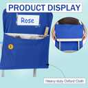 24 Pcs Chair Pockets for Classrooms 17 x 20 Inches Student Chair Bag Chairback with Name Tag for Keeping Student Book School Table Organized