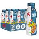 Dymatize Performance Protein Shake, Fruity Pebbles, 30g Protein, 6.2g BCAA for Muscle Recovery, No Added Sugar, Low Fat, 24 Vitamins and Minerals, Gluten-Free, Ready to Drink, On-the-Go Snack, 11.5fl oz, 12 pack BBD 20 Oct 2026