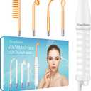 YourMate Handheld Phototherapy Device High Frequency Wand/Machine with Neon Tubes for Face Chin Neck Hair, Facial Skin Wand Machine with 4 Different Tube