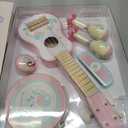 Kids Guitar for Girls, Wooden Musical Instruments Toys with Ukulele, Tambourine, Maracas, Harmonica, Mini Band Sets for Toddlers 2 3 Years Old Birthday Gift (Pink for Girls)