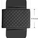 JOYTUTUS Center Console Cover for SUV Sedan, Thick Arm Rest Pad with Storage Bag Leather Middle Console Protector, 12.6" x 7.8" x 2.16"