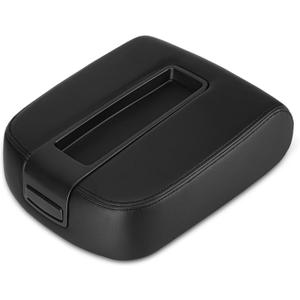 Black Center Console Cover Armrest Lids with Base for 07-13 Chevy Avalanche Suburban Tahoe, 07-14 Silverado/GMC Sierra 1500 2500HD 3500HD, Yukon XL, Replace 15217111 15941534 19328718