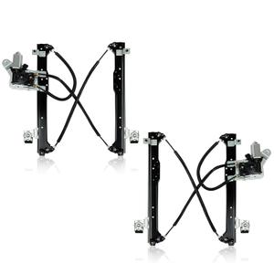 Pair Rear Driver & Passenger Power Window Regulator w/Motor Compatible for Chevy Silverado Tahoe Suburban Avalanche Cadillac Escalade GMC Yukon Sierra 2000-2007 Left & Right Side(Set of 2)