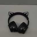 ONITOON Cat Ear Bluetooth Headphones for Kids & Adults, 55H Play Time, Wireless Foldable & Wired MultiFunction LED Light Up Over Ear Headphones with Mic and Volume Control for iPhone/iPad/Laptop/PC