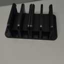 KDD 4-Slot Vertical Laptop Stand with Gravity Locking, 6-in-1 Laptop Holder Desktop Stand, Space-Saving Organizer Fits MacBook/Surface/HP/Dell/Book/Tablet/Switch/Cell Phone and Keyboard