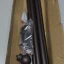 Thestoa Brown Curtain Rods for Windows 48 to 84-92 Inch, Stainless Steel Long Curtain Rods for Bedroom, Living Room, Kitchen, Farmhouse, Outdoor Brown