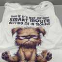If It's Not My Smart Mouths Getting Me In Trouble Funny Cat T-Shirt, S
