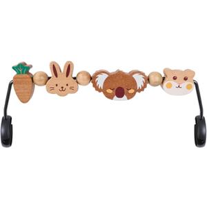 BEBOAN Baby Bjorn Bouncer Toy Bar - Toy Bar for Soft & Bliss Baby Bouncer, 360Rotating Natural Wooden Toys, Easy to Attach/Remove Exciting Design for Curious Babies(Cute Animals)