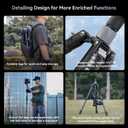 SmallRig AP-20 Carbon Fiber Tripod, 62.2" Camera Tripod Monopod with Center Column, Compact Lightweight Tripods with 360 Ball Head, Payload 26.5 lbs, Quick Release Plate, for DSLR Camera - 4059