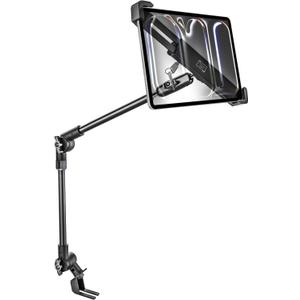 woleyi Anti-Theft Locking Car or Truck Seat Rail Tablet Mount, Heavy Duty Car Floor Tablet Security Holder with 360° Rotation Foldable Arm for iPad Pro 13 Air, Galaxy Tab, Fire, Surface, 9-14" Devices