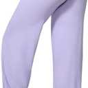 ABOCIW Womens Straight Leg Leggings Bottoms High Waist Gym Workout Leggings No Front Seam Wide Leg Yoga Pants (Medium)