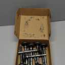 10 Pack Garage Door Rollers Replacement, 2 Nylon Garage Rollers with 6200-zz Dual Sealed Bearings, Quiet & Smooth Operation, Heavy-Duty 4 Steel Stem for Standard Residential Garage Doors