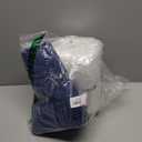 SAHARBEDDINGS 2 Pieces Cervical Neck Roll Pillow Cover with Cotton Bolster Pillowcases for Cylindrical Cushion and Drawstring Closure Round Neck Pillowcase (Navy Blue, Roll Pillow 24x6 Pack of 2)