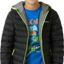 Eddie Bauer Kids' Reversible Jacket - Weather Resistant Quilted Down Coat for Boys and Girls (3-20) (Black)