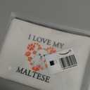 BDPWSS Maltese Gifts For Maltese Lover Maltese Owner Gift Dog Lover Gift i Love My Maltese Dog Cosmetic Bag Maltese Mom Gift (I love Maltese bag)