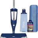 Bona Hardwood Floor Premium Spray Mop | Includes Wood Floor Cleaning Concentrate and Machine Washable Microfiber Cleaning Pad - Dual Zone Design for Faster Cleanup