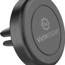 WixGear Universal Air Vent Magnetic Phone Car Mount Holder with Fast Swift-Snap Technology for Smartphones and Mini Tablets, Black 1 Pack