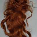 Ginger Long Wavy Wig for Women, Pre-Cut HD Lace Natural Hairline, Glueless Middle Part, Synthetic Fiber for Daily and Party Use 26Inch