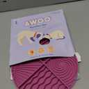 Awoo Paradise - Silicone Dog & Cat Lick Mat and Slow Feeder with Suction Cups - Non-Slip, Dishwasher Safe Pet Dish - Extends Mealtime for Fast Eaters and Reduces Anxiety - For Wet & Dry Food (Fuschia)