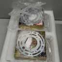 Crystal LED Wall Sconces Set of 2, Brushed Gold Bathroom Light Fixtures, Modern Bathroom Sconce Lights with Wired LED for Bedroom, Living Room, Hallway | Gold Vanity Wall Lighting & Crystal Wall Decor