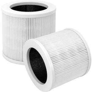 A1 Filters Fit for Vewior Air Purifier Filter Replacement A1 A1W, Compatible with Vewior HQSC-50, HQKJ-80, Ameifu AP01W, Koios HQKJ-50 Air Purifier, 2 Pack