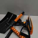 4-In-1 Snow Brush and Ice Scrapers for Car Windshield 55'' Extendable Snow Shovel Snow Broom Kit with Squeegee, Foam Grip 180Pivoting Thicken Brush Head Portable Snow Scraper for Car, Trucks, SUV