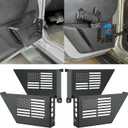 SUNPIE 4PCS Metal Front Rear Door Storage Pocket Storage Box, Door Side Insert Organizer Box Pockets Compatible with 2007-2018 Wrangler JK 4 Door JKU Compatible with Jeep JK JKU Accessories