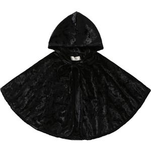 Toddler Baby Girls Boys Halloween Ghost Cape Hooded Poncho Little Kids Hocus Pocus Witch Costume (3-4T, Black)