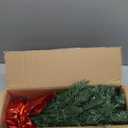 Pre-lit 2ft Small Christmas Tree, Leeheeyee Artificial mini Christmas Tree with 50 LED Lights, Battery Operated Tabletop Xmas Tree with Burlap Base for Table Desk Home Christmas Decor (Green)