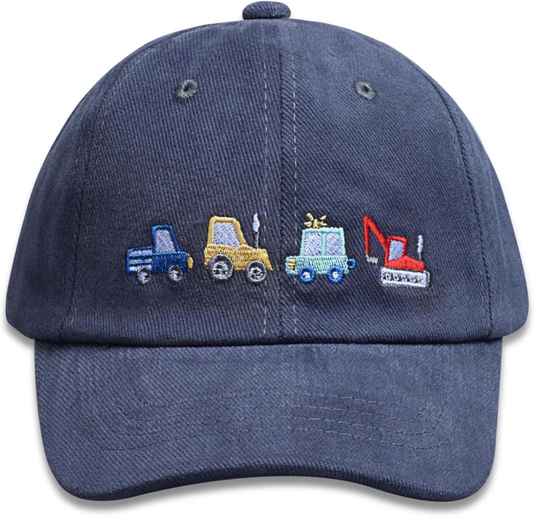 Kids Boys Girls Embroidered Baseball Caps Baby Sun hat Toddler Dinosaur Trucker Hats Summer Hats3-8years