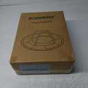 ANGELBLISS 5 in 1 Baby Play Gym Mat, Reversible Tummy Time Mat with 5 Sensory Toys for Stage-Based Developmental, Thick & Large Baby Activity Center from Newborn to Toddler (Khaki)