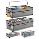 Megapuxin Under Bed Storage with Wheels, 10 inches Under Bed Storage Containers, 65L XXL Large Adjustable Underbed with Lids, Rolling Underbed Storage bins for Shoes, Clothes, Blankets, Grey