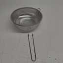 Metal Fine Mesh Strainer and Colander for Kitchen with Handle, Stainless Steel Pasta Strainer/Kitchen Funnel/Collander/Sifter for Strain/Wash Vegetables, Fruits, Spaghetti, Rice (10.2)