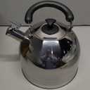 MAXCOOK Whistling Tea Kettle for Stovetop, 5L Stainless Steel Tea pot Kettles,Striped frosted water pot, Large kettle teapot with Cool Touch Ergonomic Handle(Mirror Polish)