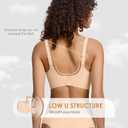 Seamless Wireless Bra for Women with Support - No Underwire Full Coverage Push Up Bras