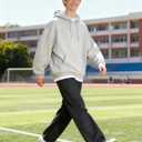 Plaid&Plain Men's Hip Hop Baggy Jeans Casual Wide Leg Y2k Skateboard Vintage Denim Pants Streetwear (Black)