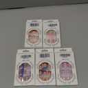 24 Pcs Valentine's Day Fake Nails French Tip Press on Nails Heart Acrylic Nails Short Square Full Cover False Nails with Designs Red Extra Short Glue on Nails Glossy Artificial Nails for Womne Girls, 5 pack, Different Styles