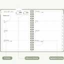 2 x 2026 Planner, Weekly and Monthly Calendar Agenda Book, Jan 2026 - Dec 2026, Hardcover Planning Academic Planner for Office School Supplies and Desk Accessories - A5 (6.3'' x 8.5'')