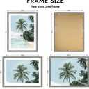 Hongkee 24x32 Poster Frame, Rustic Grey Wood Style, Wall Mounting